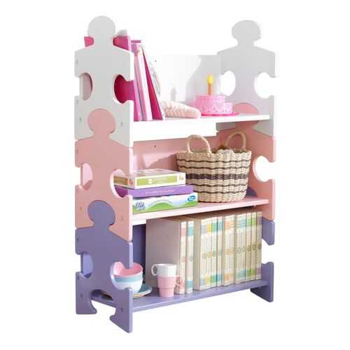 Система хранения KidKraft Пазл пастель Puzzle Bookshelf в Много Мебели