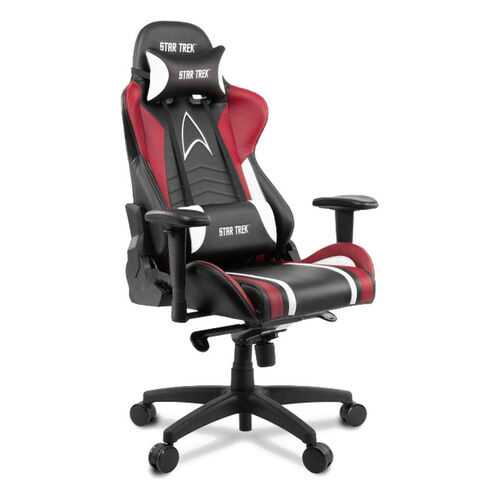 Игровое кресло Arozzi Gaming Chair - Star Trek Edition/Экокожа черная/красная/белая в Много Мебели