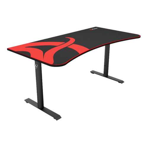 Компьютерный стол Arozzi Arena Gaming Desk/Черно-красный МДФ/Черный металл в Много Мебели