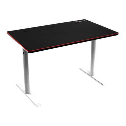 Компьютерный стол Arozzi Arena Leggero Gaming Desk/Черный МДФ/Белый металл в Много Мебели