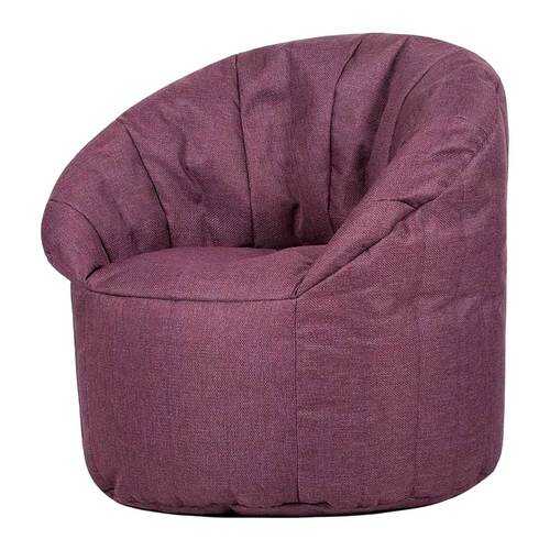 Кресло бескаркасное Папа Пуф Club Chair Purple, размер XL, рогожка, фиолетовый в Много Мебели