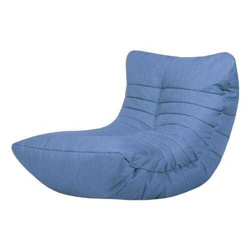 Кресло бескаркасное Папа Пуф Cocoon Chair Blue, размер L, рогожка, синий в Много Мебели