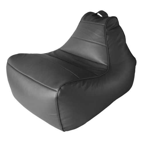 Кресло-мешок Папа Пуф Modern Lounger Black, размер L, экокожа, черный в Много Мебели